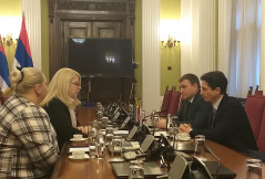 20 January 2020 The Head of the National Assembly delegation to PACE and the Ukrainian Ambassador to Serbia